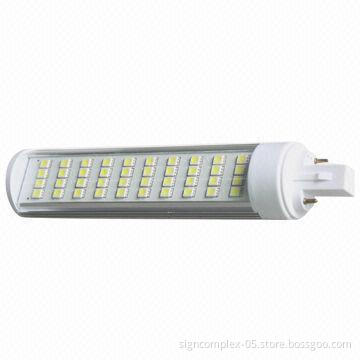 G24 LED Bulb with 9/9.5W Power Consumption and High-thermal Conductivity Aluminum Alloy Housing 6063